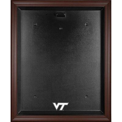 Shop Fanatics Authentic Virginia Tech Hokies Brown Framed Logo Jersey Display Case
