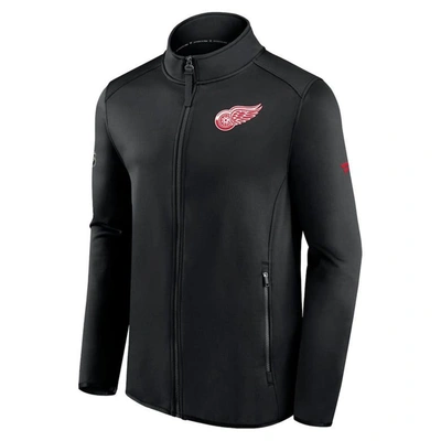 Shop Fanatics Branded Black Detroit Red Wings Authentic Pro Rink Fleece Full-zip Jacket