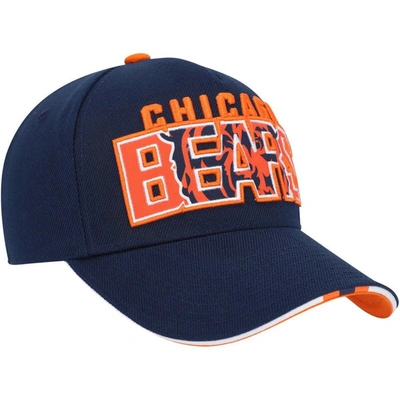 Shop Outerstuff Youth Navy Chicago Bears On Trend Precurved A-frame Snapback Hat