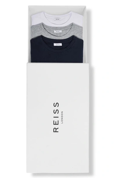 Shop Reiss Assorted 3-pack Bless Crewneck T-shirts In Navy Multi