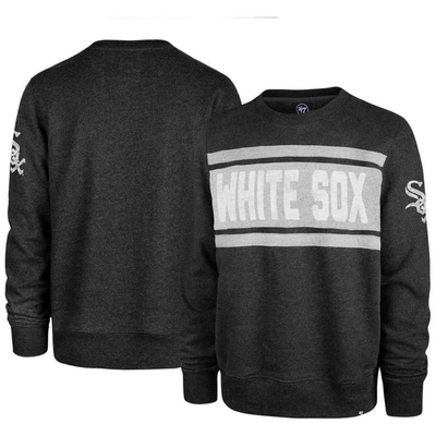 Shop 47 ' Black Chicago White Sox Bypass Tribeca Pullover Sweatshirt In Heather Black