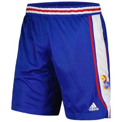 Shop Adidas Originals Adidas Royal Kansas Jayhawks Swingman Aeroready Basketball Shorts