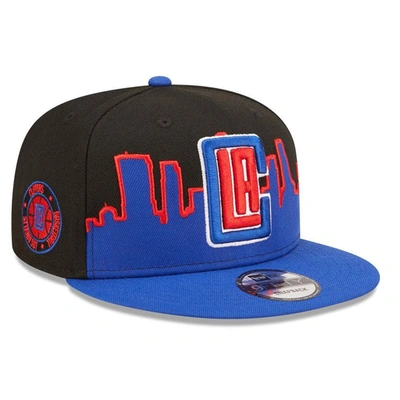 Shop New Era Royal/black La Clippers 2022 Tip-off 9fifty Snapback Hat