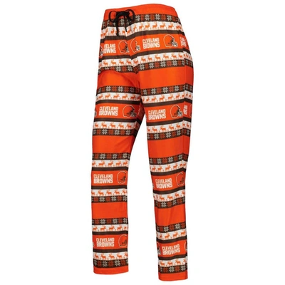 Shop Foco Orange Cleveland Browns Holiday Ugly Pajama Set
