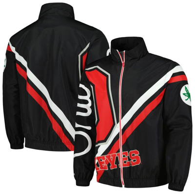 Shop Mitchell & Ness Black Ohio State Buckeyes Exploded Logo Warm Up Full-zip Jacket