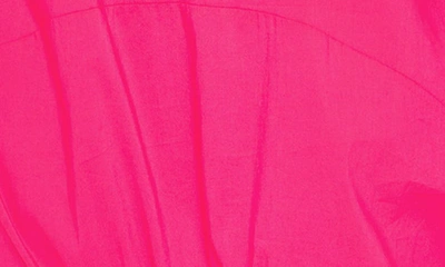 Buxom Couture Bubble Hem Cotton Blend Poplin Dress In Pink
