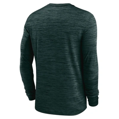Nike Green Green Bay Packers Velocity Long Sleeve T-shirt In Green