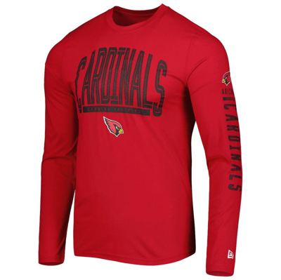 Shop New Era Cardinal Arizona Cardinals Combine Authentic Home Stadium Long Sleeve T-shirt