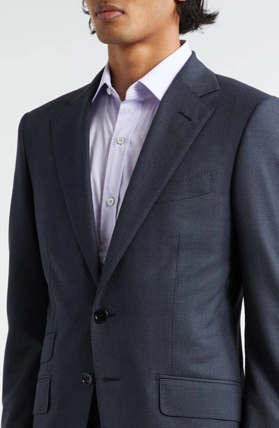 Shop Tom Ford O'connor Wool Hopsack Suit In Ink Blue