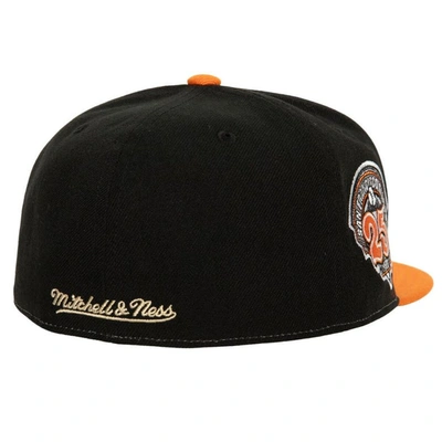 Shop Mitchell & Ness Cream/orange San Francisco Giants 25 Years Homefield Fitted Hat