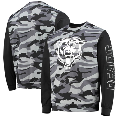 Shop Foco Black Chicago Bears Camo Long Sleeve T-shirt