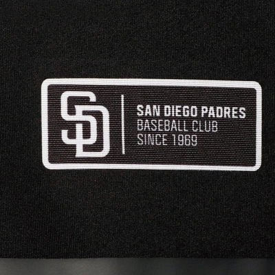 Shop Levelwear Black San Diego Padres Sector Raglan Polo