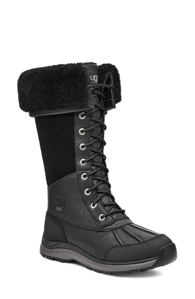 Shop Ugg Adirondack Iii Waterproof Tall Boot In Black