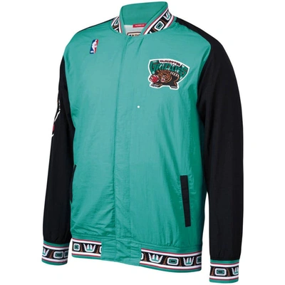 Shop Mitchell & Ness Turquoise Vancouver Grizzlies Hardwood Classics Authentic Warm-up Full-snap Jacket