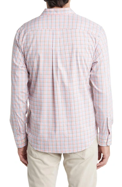 Shop Johnnie-o Cary Prep-formance Check Button-up Shirt In Starfish