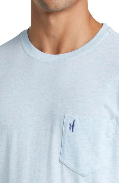 Shop Johnnie-o Dale Heathered Pocket T-shirt In Whaler