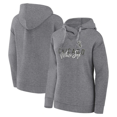 Profile Heather Gray Chicago White Sox Plus Size Pullover Hoodie In Heather Gray