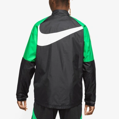 Shop Nike Black Liverpool Academy Awf Raglan Full-zip Jacket