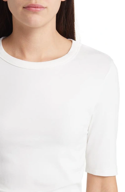 Shop Hugo Boss Efita Short Sleeve T-shirt In Soft Cream
