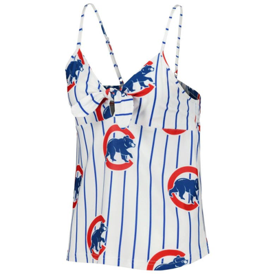 Shop Concepts Sport White Chicago Cubs Reel Allover Print Tank Top & Shorts Sleep Set