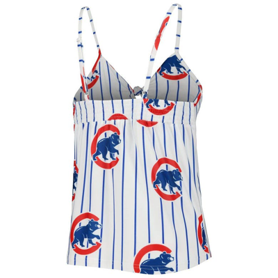 Shop Concepts Sport White Chicago Cubs Reel Allover Print Tank Top & Shorts Sleep Set