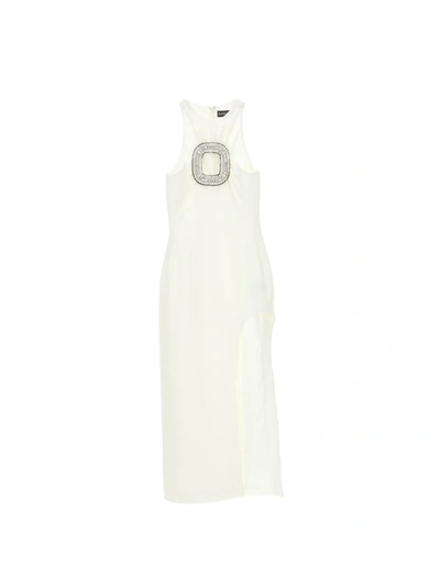 Shop David Koma Dresses In White/silver
