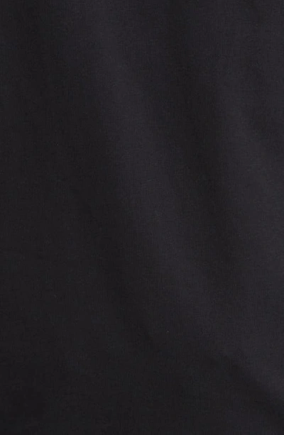Hugo Boss Stripe-trim Cotton T-shirt In Black