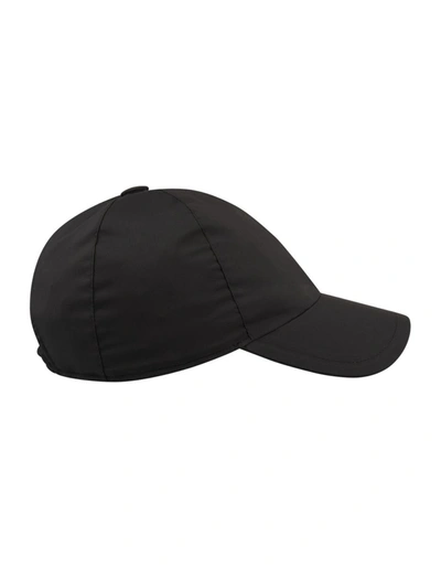 Shop Fedeli Nylon Baseball Hat In Black