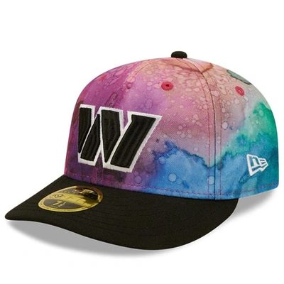 Shop New Era Pink/black Washington Commanders 2022 Nfl Crucial Catch Low Profile 59fifty Fitted Hat
