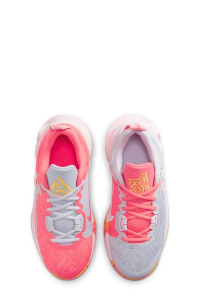 Shop Nike Kids' Giannis Immortality 2 Sneaker In Hot Punch/ Blue/ Pink Foam