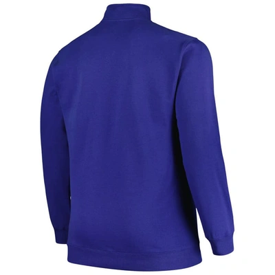 Shop Profile Royal Buffalo Bills Big & Tall Fleece Quarter-zip Jacket