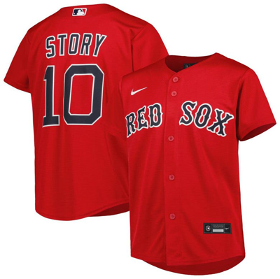 Shop Nike Youth  Trevor Story Red Boston Red Sox Alternate Replica Player Jersey