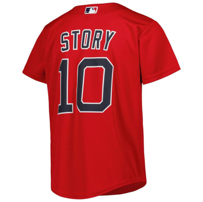 Shop Nike Youth  Trevor Story Red Boston Red Sox Alternate Replica Player Jersey
