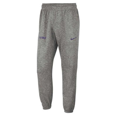 Shop Nike Heather Gray Lsu Tigers Team Logo Spotlight Performance Pants