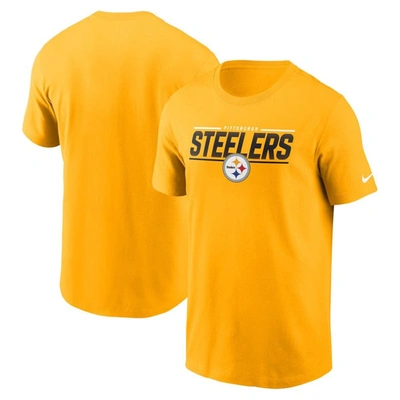 Shop Nike Gold Pittsburgh Steelers Muscle T-shirt