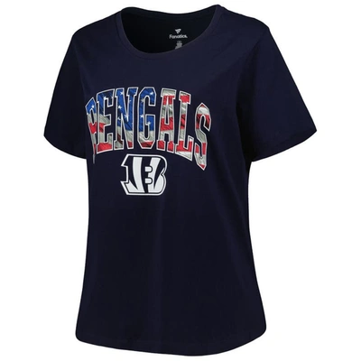 Shop Fanatics Branded Navy Cincinnati Bengals Plus Size Banner Wave T-shirt