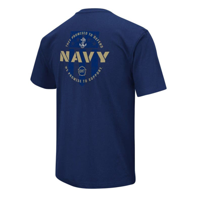 Shop Colosseum Navy Navy Midshipmen Oht Military Appreciation T-shirt
