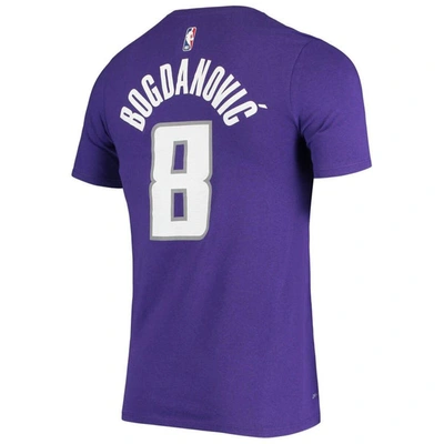 Shop Nike Bogdan Bogdanovic Purple Sacramento Kings Name & Number Performance T-shirt