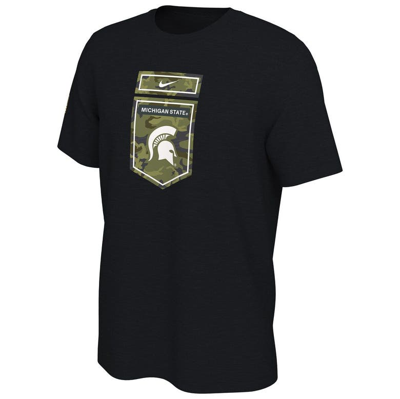 Shop Nike Black Michigan State Spartans Veterans Camo T-shirt