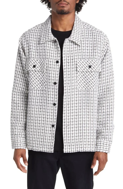 Shop Pacsun Gabe Workwear Button-up Shirt In White/ Black