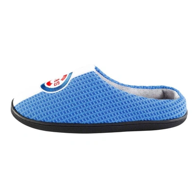 FOCO FOCO ROYAL CHICAGO CUBS TEAM STRIPE MEMORY FOAM SLIDE SLIPPERS 