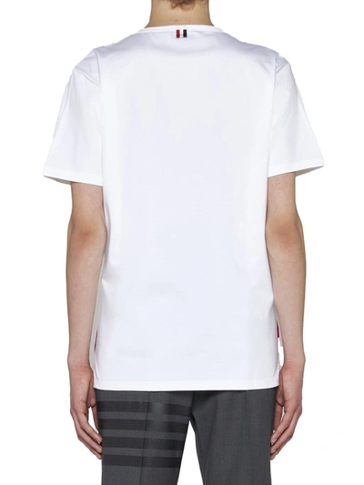 Shop Thom Browne T-shirts And Polos In White