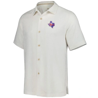 Shop Tommy Bahama White Texas Rangers Sport Tropic Isles Camp Button-up Shirt