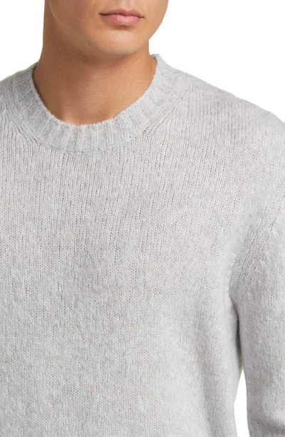 Shop Nn07 Lee 6598 Wool Blend Crewneck Sweater In Light Grey Melange