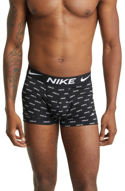 Shop Nike 3-pack Dri-fit Essential Micro Trunks In  Logo