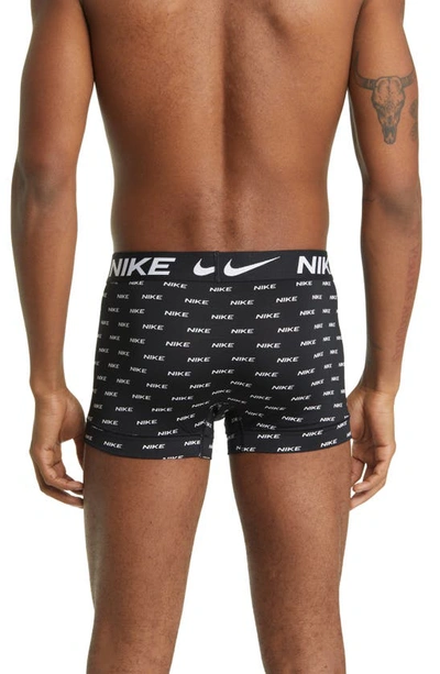 Nike Dri-fit Essential Micro Trunks 3-pack In  Logo