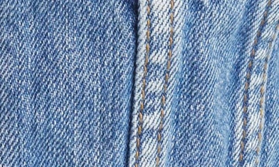 Re/done Cropped Paneled Denim Vest In Stoney River