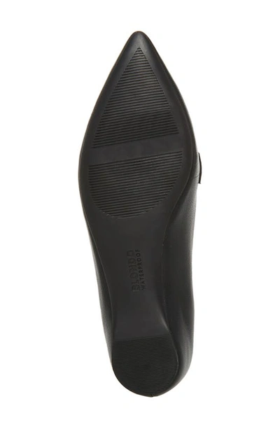 Shop Blondo Tara Pointed Toe Flat In Black Leather