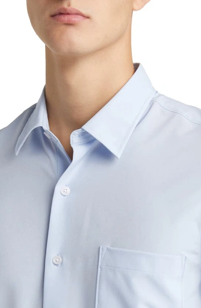 Shop Nordstrom Solid Button-up Shirt In Blue Skyway