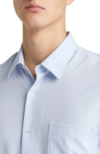 Nordstrom Solid Button-up Shirt In Blue Skyway